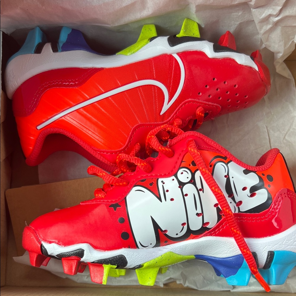 Nike Kids Red Multicolor Cleats